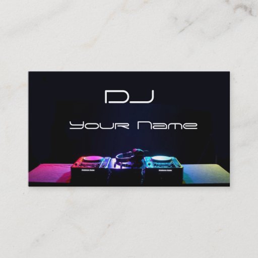 Customizable DJ  Business Card