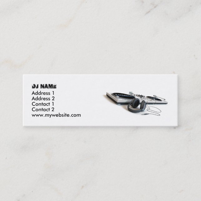 DJ Business Card (Front)