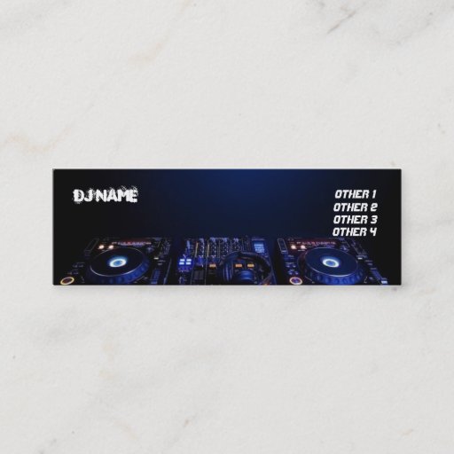 Customizable DJ Business Card
