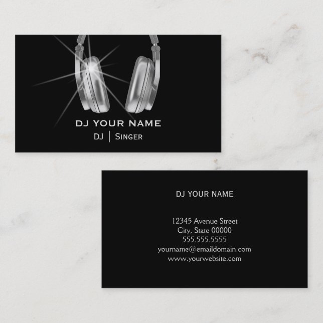 DJ  Business Card (Front/Back)