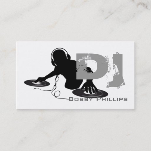 Customizable Dj business card