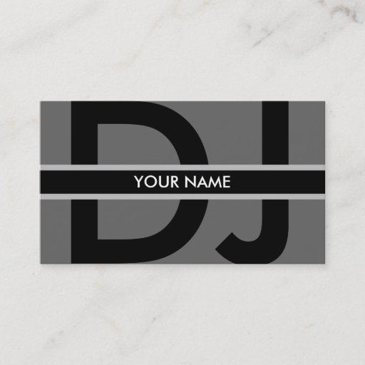 Customizable DJ Business Card