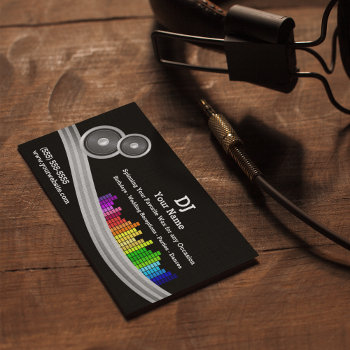 Dj Business Card by 1Bizchoice at Zazzle