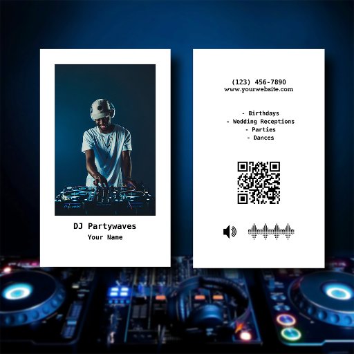 Customizable DJ BUSINESS CARD