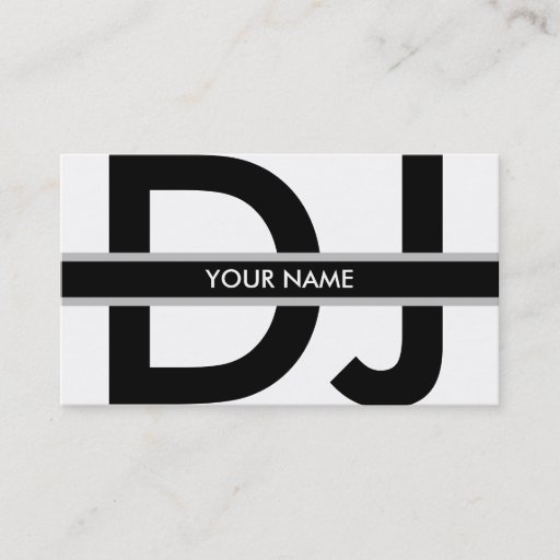 Customizable DJ Business Card