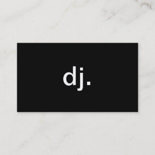 DJ BUSINESS CARD