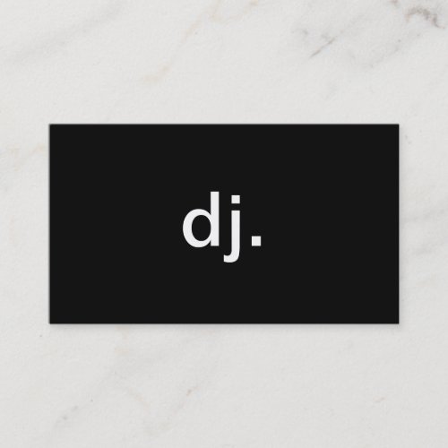 DJ BUSINESS CARD TEMPLATE