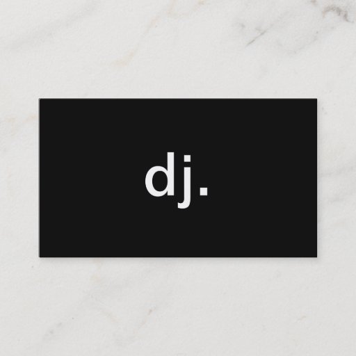 Customizable DJ BUSINESS CARD TEMPLATE