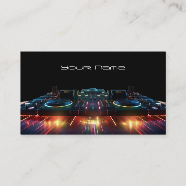 DJ  Business Card (Front)