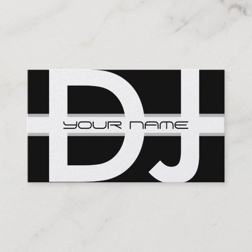Customizable DJ Business Card