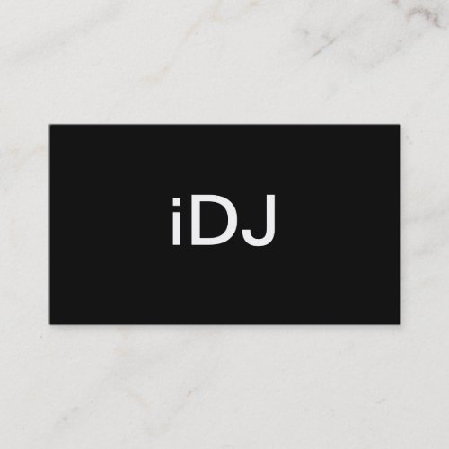 DJ Business Card