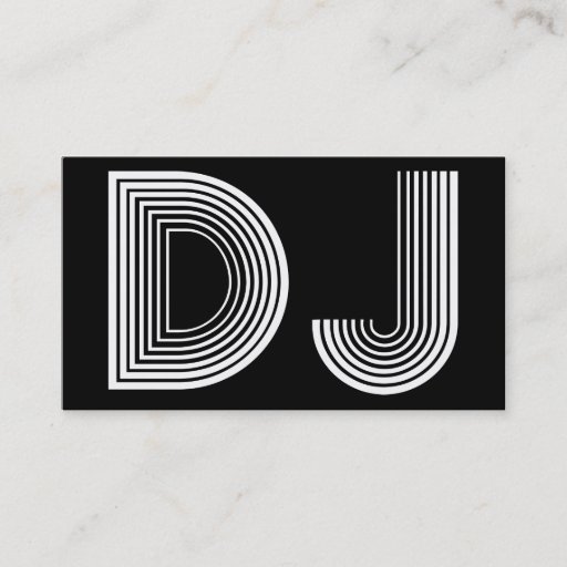 Customizable DJ BUSINESS CARD