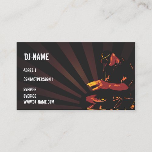 Dj business card