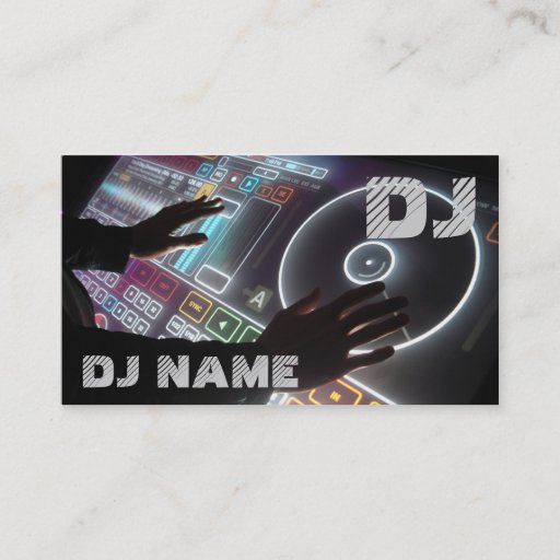 Customizable DJ Business Card