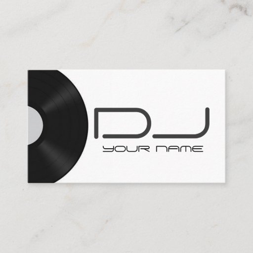 Customizable DJ Business Card