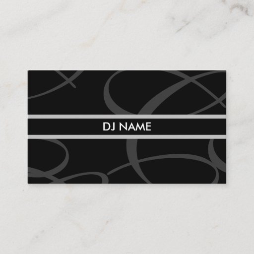Customizable DJ Business Card
