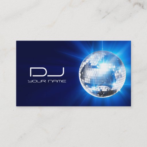 Customizable DJ Business Card