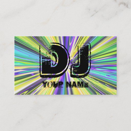 Customizable DJ BUSINESS CARD TEMPLATES