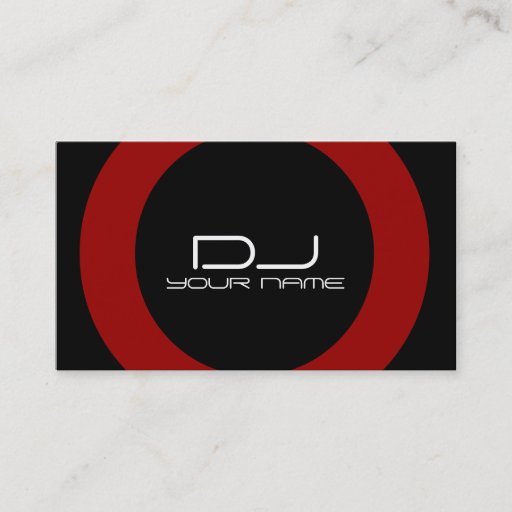 Customizable DJ Business Card