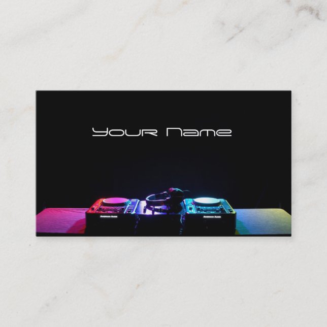 DJ  Business Card (Front)