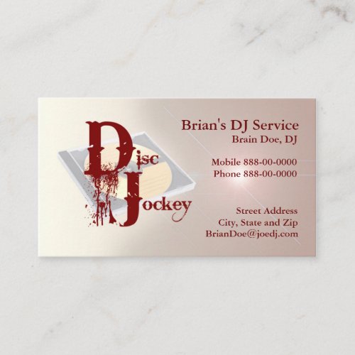 DJ Business Card