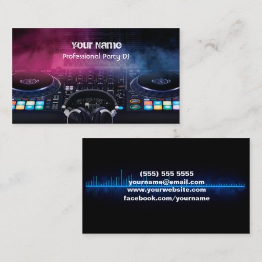 Customizable DJ  Business Card