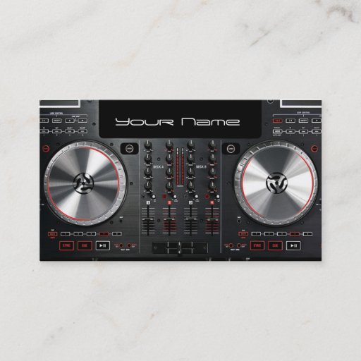 Customizable DJ  Business Card