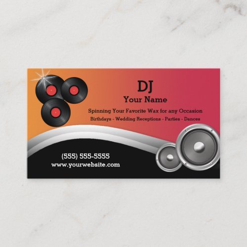 DJ BUSINESS CARD