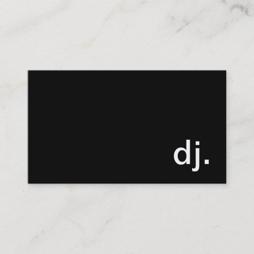 DJ Business Card