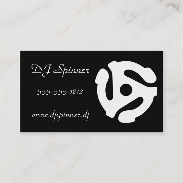DJ Business Card - 45 rpm (Front)
