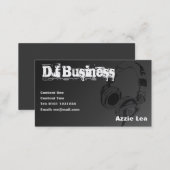 DJ Business Card [black] - customisable (Front/Back)