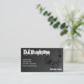 DJ Business Card [black] - customisable (Standing Front)