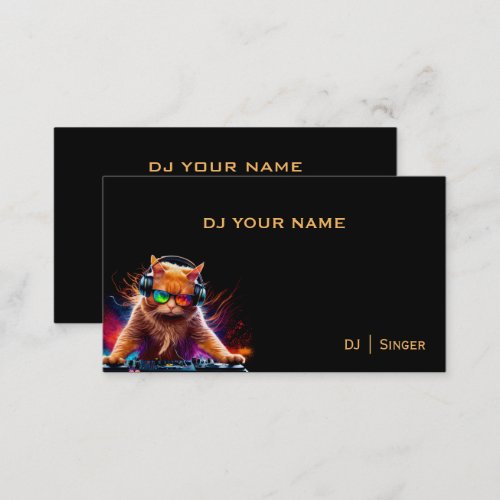 DJ  Business Card CAT