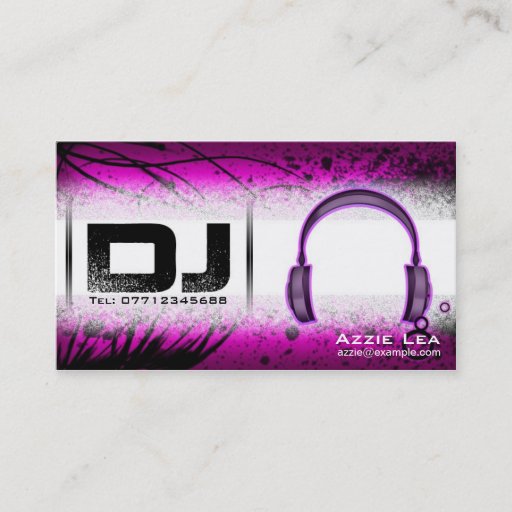 Customizable DJ Business Card - customizable
