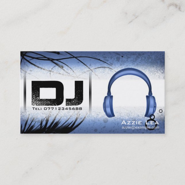 DJ Business Card - customizable (Front)