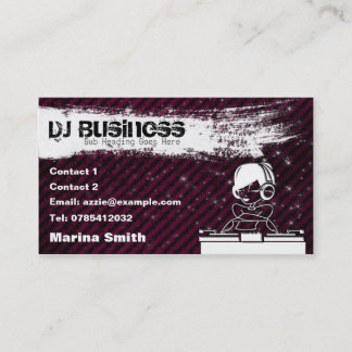DJ Business Card [female] - customizable