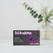 DJ Business Card [pink] - customisable (Standing Front)