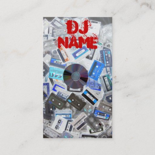 Customizable Dj Business Card Tapes vs Cd
