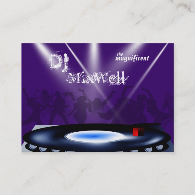 DJ Business Card Template (Front)