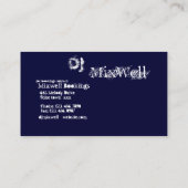 DJ Business Card Template (Back)