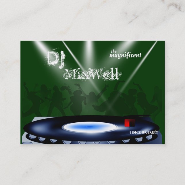 DJ Business Card Template (Front)
