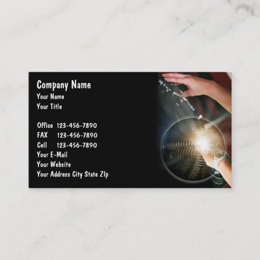 Customizable DJ Business Cards