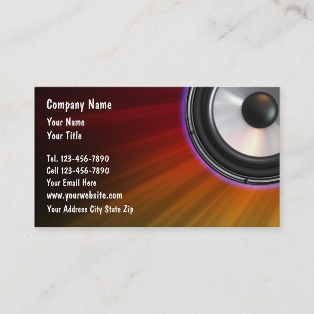 DJ Business Cards (Front)