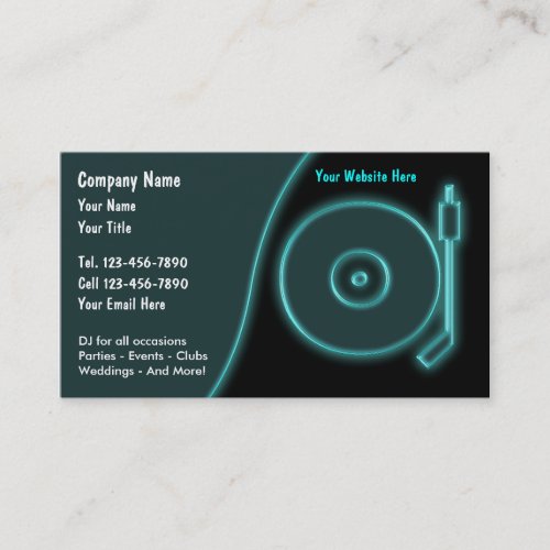 DJ Business Cards