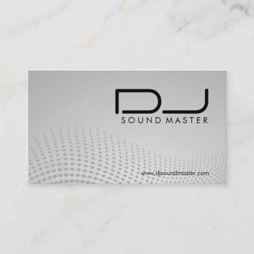 Customizable DJ - Business Cards