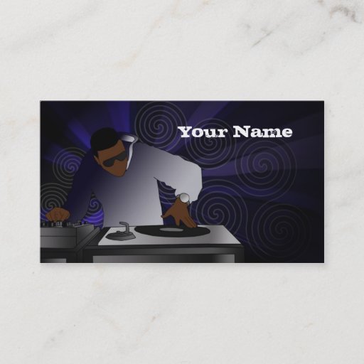 Customizable DJ Business Cards