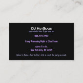DJ Business Cards (Back)