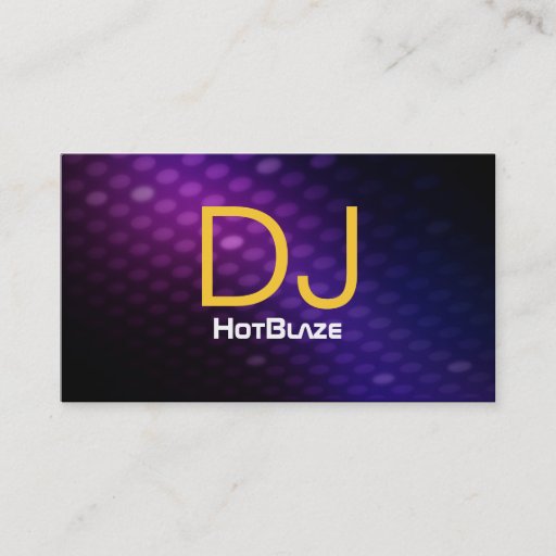 Customizable DJ Business Cards