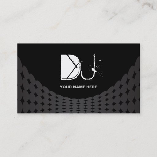 Customizable DJ Business Cards