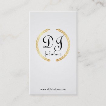 Dj - Business Cards by Creativefactory at Zazzle